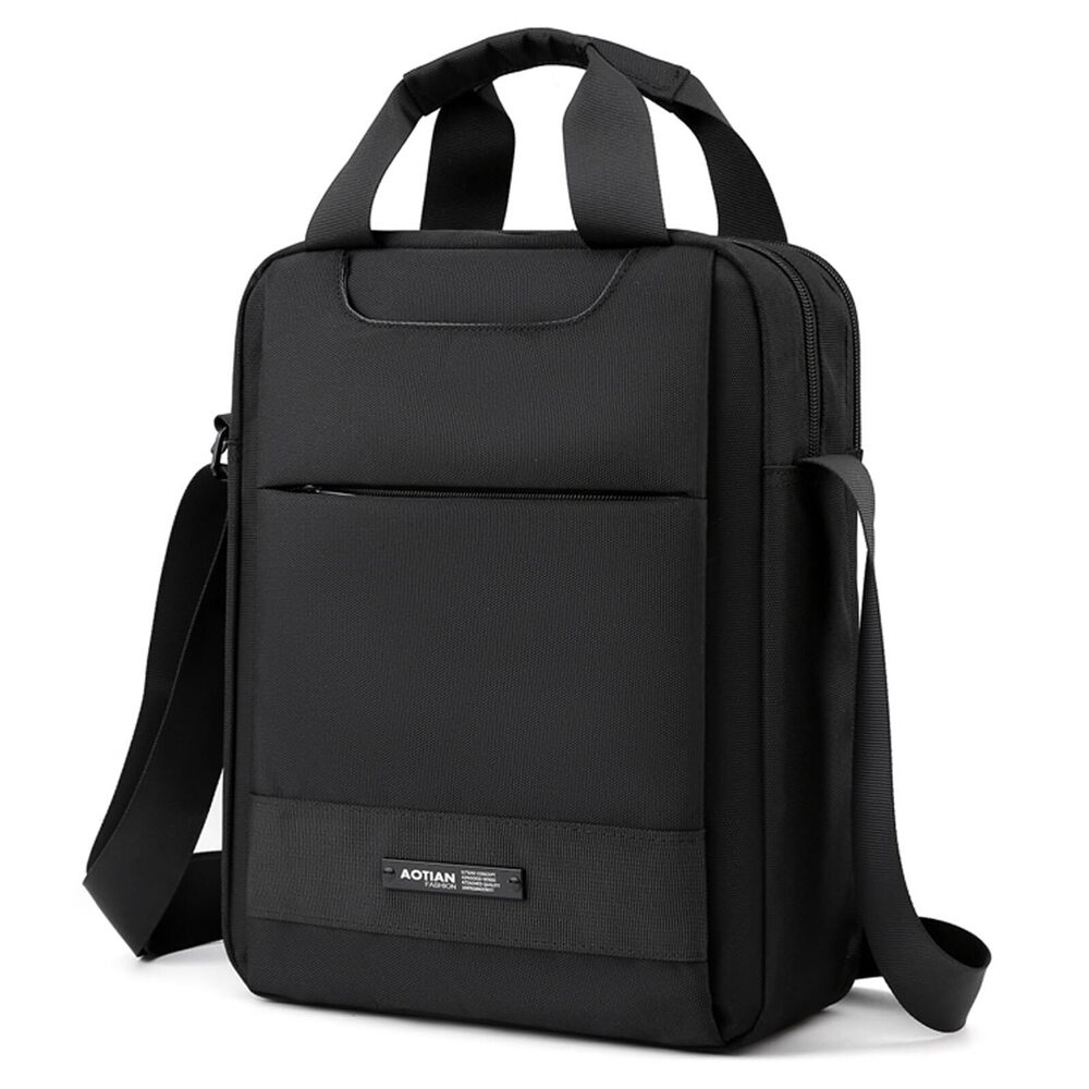 9664 Messenger Bag Nylon Shoulder Bag A4 Business Waterproof Casual Black